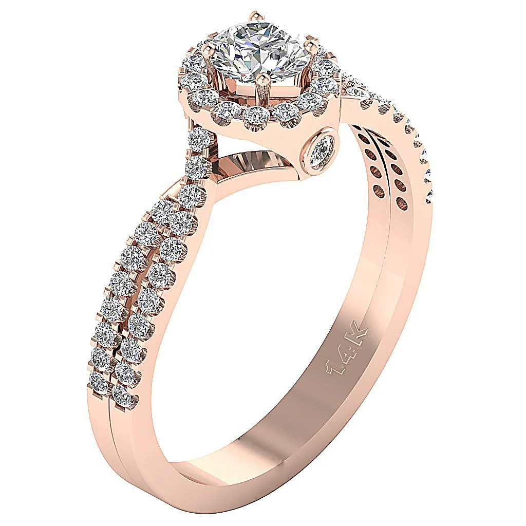 The Kamiyah For Women Engagement Wedding Ring 14K Gold Round Cut Diamond - Image 3