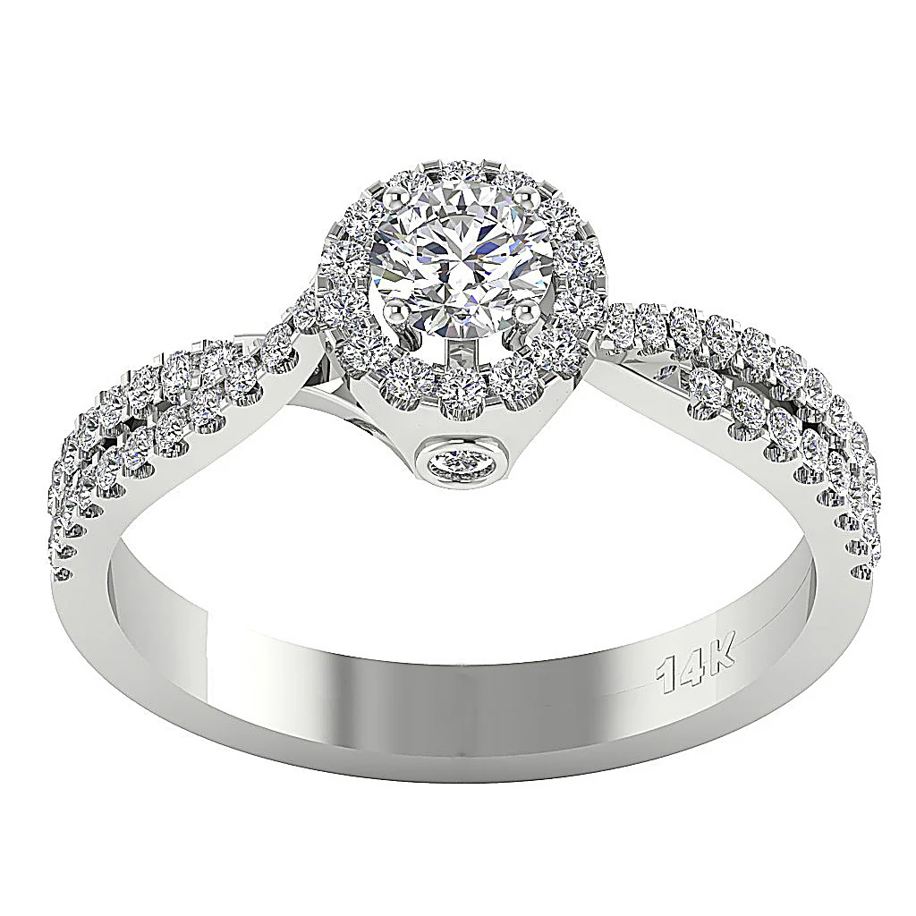 The Kamiyah For Women Engagement Wedding Ring 14K Gold Round Cut Diamond - Image 4