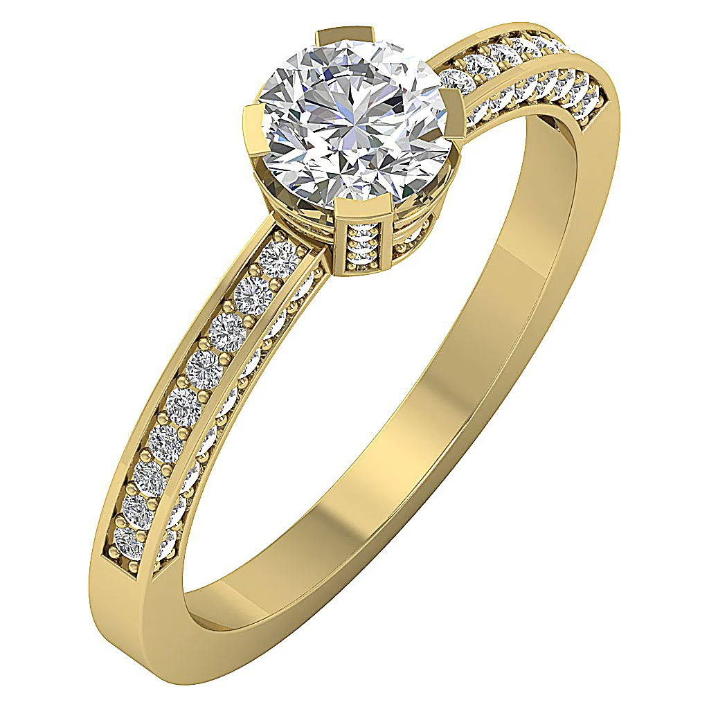The Kanan Genuine Diamond 14K White Yellow Rose Gold Solitaire Ring Appraisal - Image 3