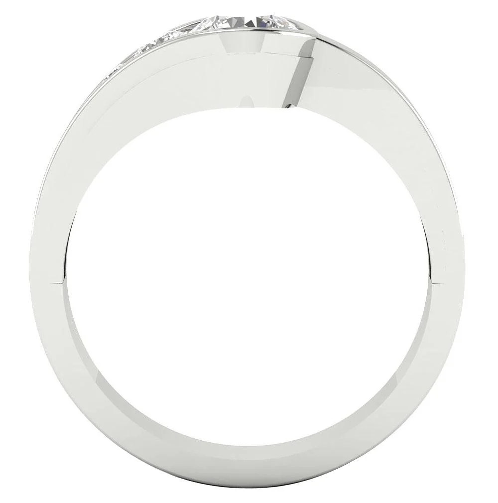 The Kara Journey Round Diamond 14K Solid Rose Gold Solitaire Engagement Ring - Image 4