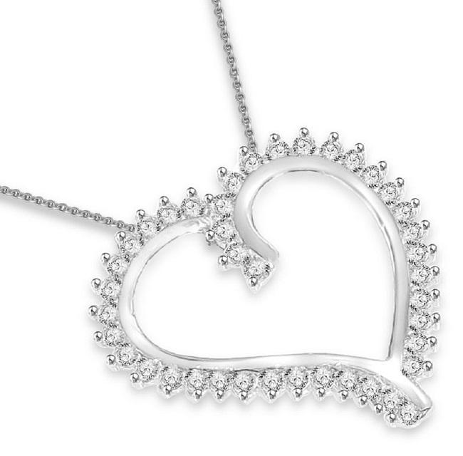 The Karson Handmade Genuine Diamond Love Heart Pendant 14K Solid Yellow Gold - Image 3