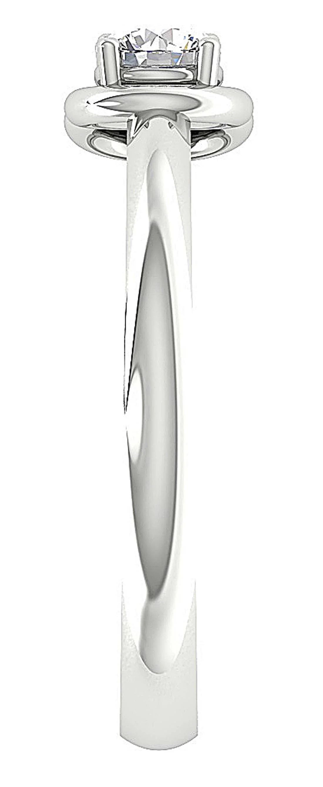 The Keanu White Yellow Rose Gold Two Solitaire Diamond Forever Us Engagement Ring - Image 8