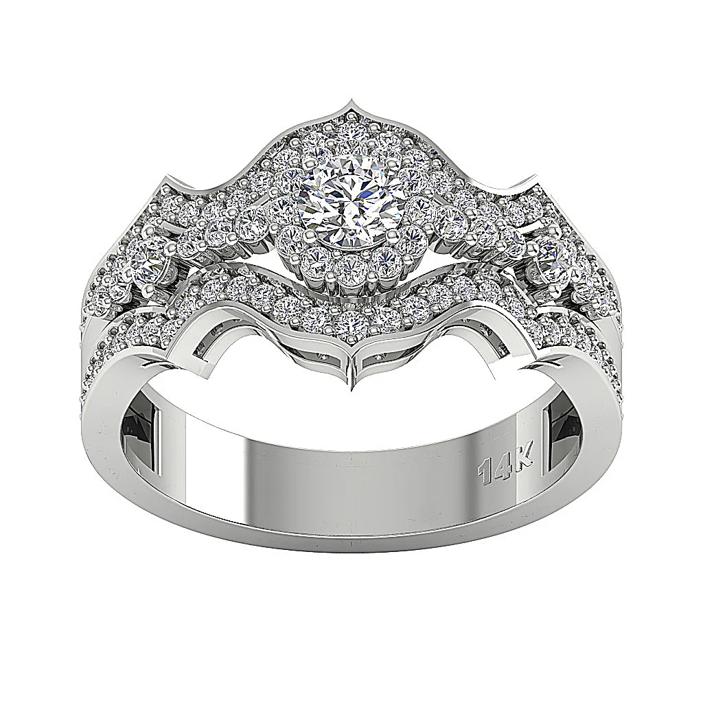 The Keaton Natural Diamond 14k Rose Gold Solitaire Anniversary Ring Prong Set - Image 4