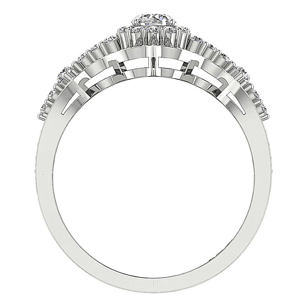 The Keaton Natural Diamond 14k Rose Gold Solitaire Anniversary Ring Prong Set - Image 5