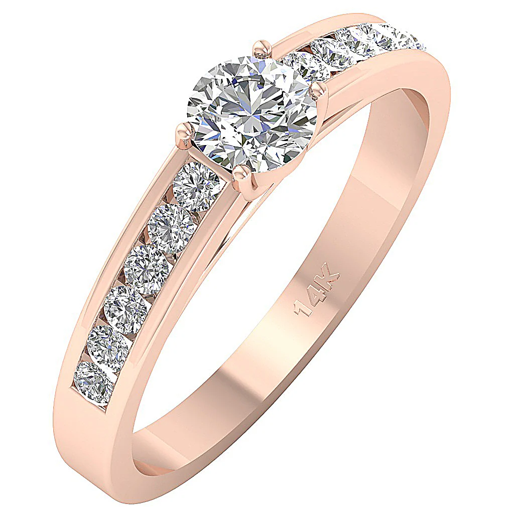The Keith Solitaire Engagement Ring 14k Solid Gold Genuine Diamond Appraisal - Image 3