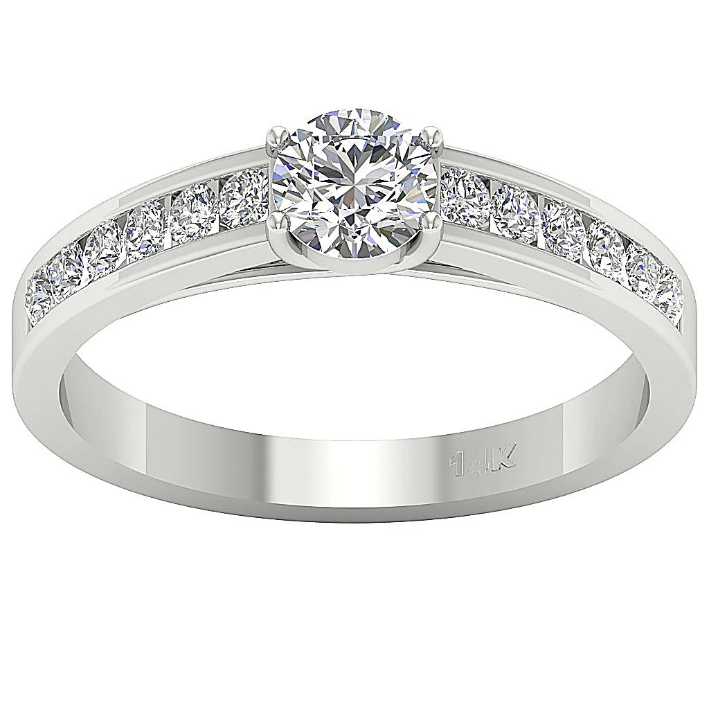 The Keith Solitaire Engagement Ring 14k Solid Gold Genuine Diamond Appraisal - Image 4