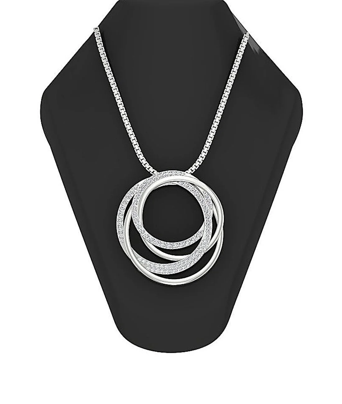 The Kenneth Elegant Twisted Circle Pendant Natural Round 14k Solid Gold 1.22 Inch - Image 8