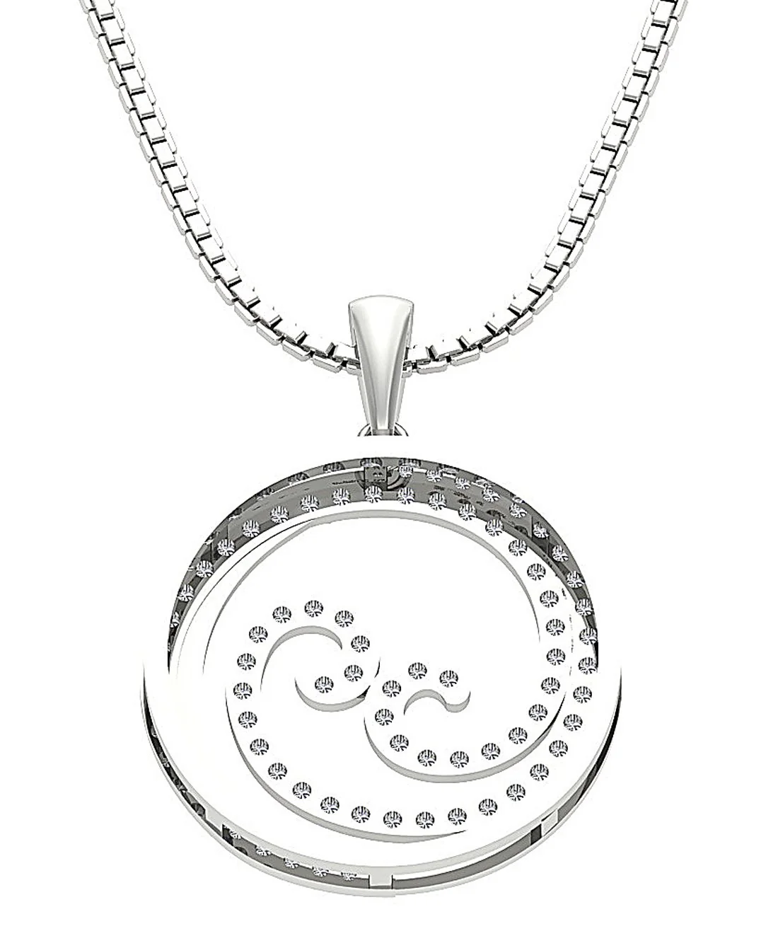 The Kevin Genuine Diamond 14K Solid Gold Prong Set Circle Pendant Necklace For Her - Image 6