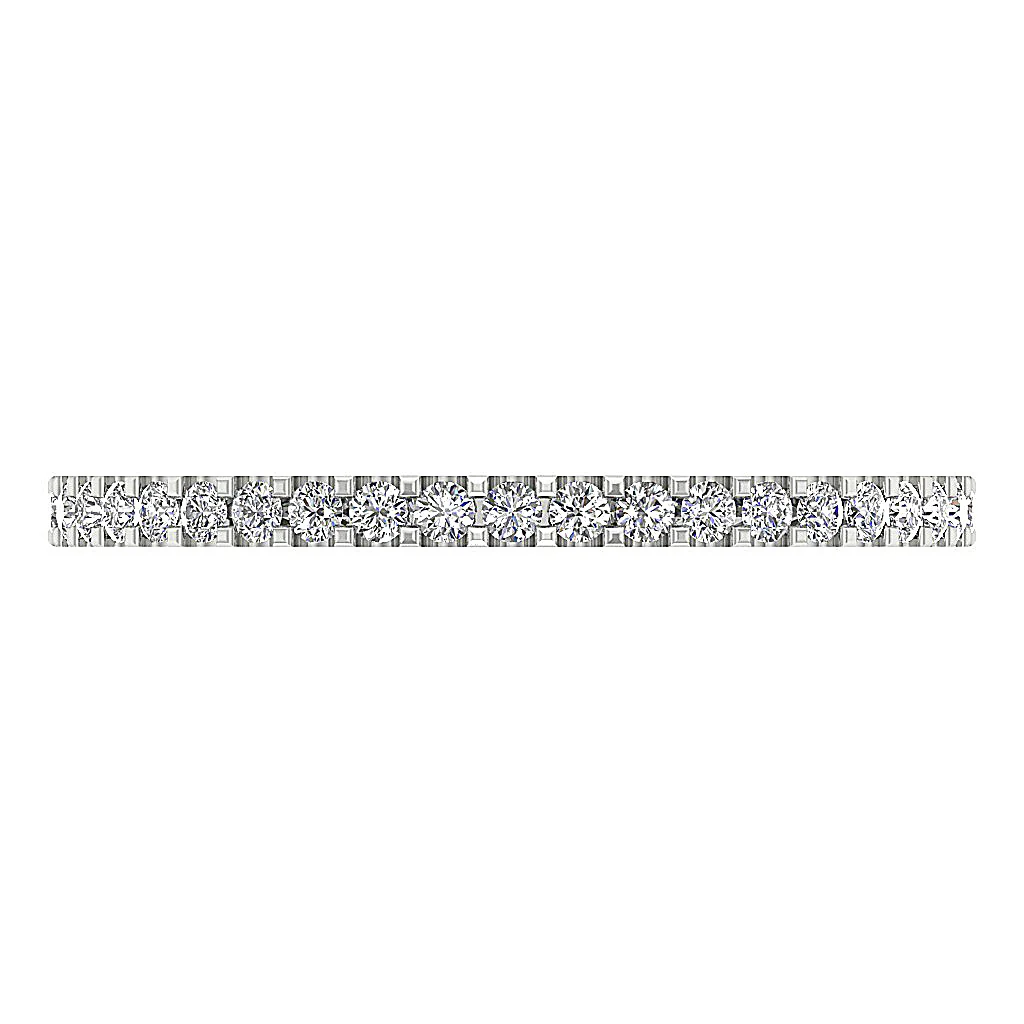 The Khalil 14K White Yellow Rose Gold Full Eternity Anniversary Diamond Ring For Her - Image 5
