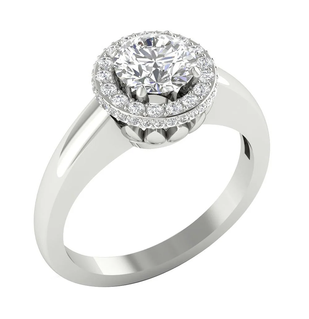 The Kristian Designer Engagement Ring Solitaire Natural Diamond Ring 14K Solid Yellow Gold - Image 3
