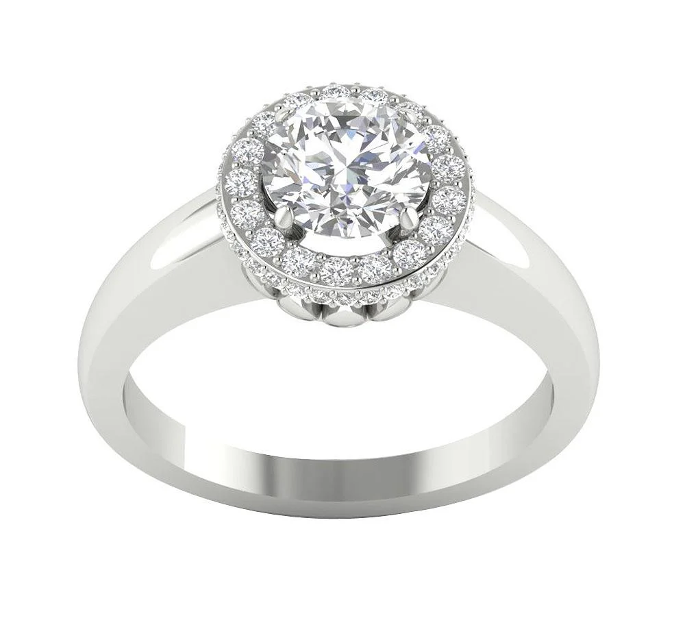 The Kristian Designer Engagement Ring Solitaire Natural Diamond Ring 14K Solid Yellow Gold - Image 5