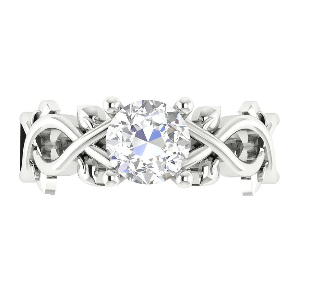 Natural Diamond G-I1/SI1 0.90 Carat Designer Solitaire Anniversary Ring 14k/18k Solid Rose Gold - Image 6