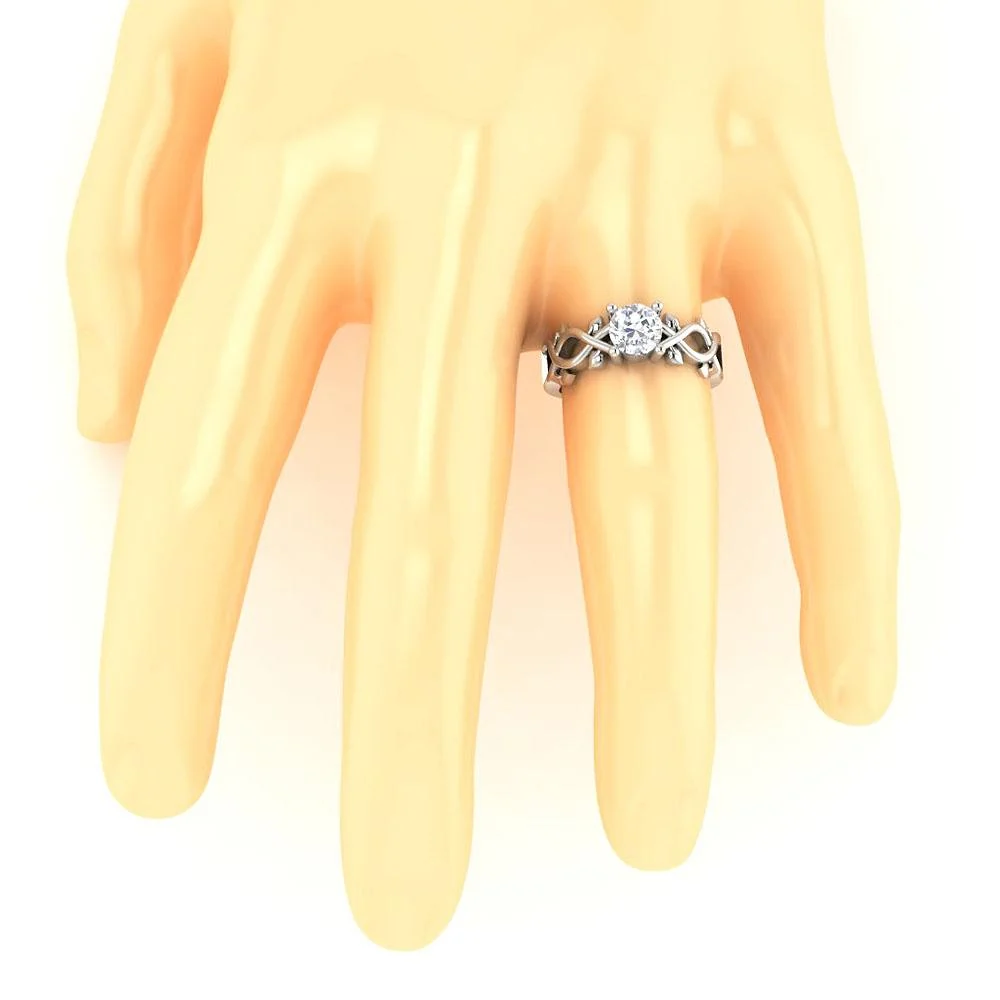 Natural Diamond G-I1/SI1 0.90 Carat Designer Solitaire Anniversary Ring 14k/18k Solid Rose Gold - Image 7