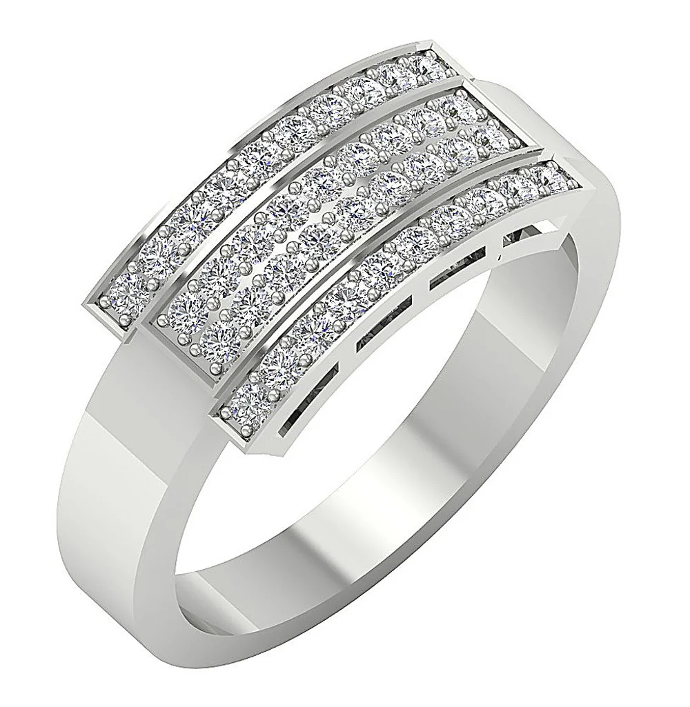 The Lakelyn Genuine Diamond Classsic Engagement Wedding Ring 14K Yellow Gold Prong Set - Image 2
