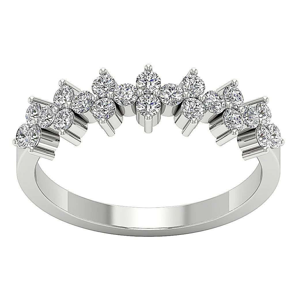 The Lakelynn Handmade Anniversary Wedding Ring Round Diamond 14K Solid Gold - Image 5