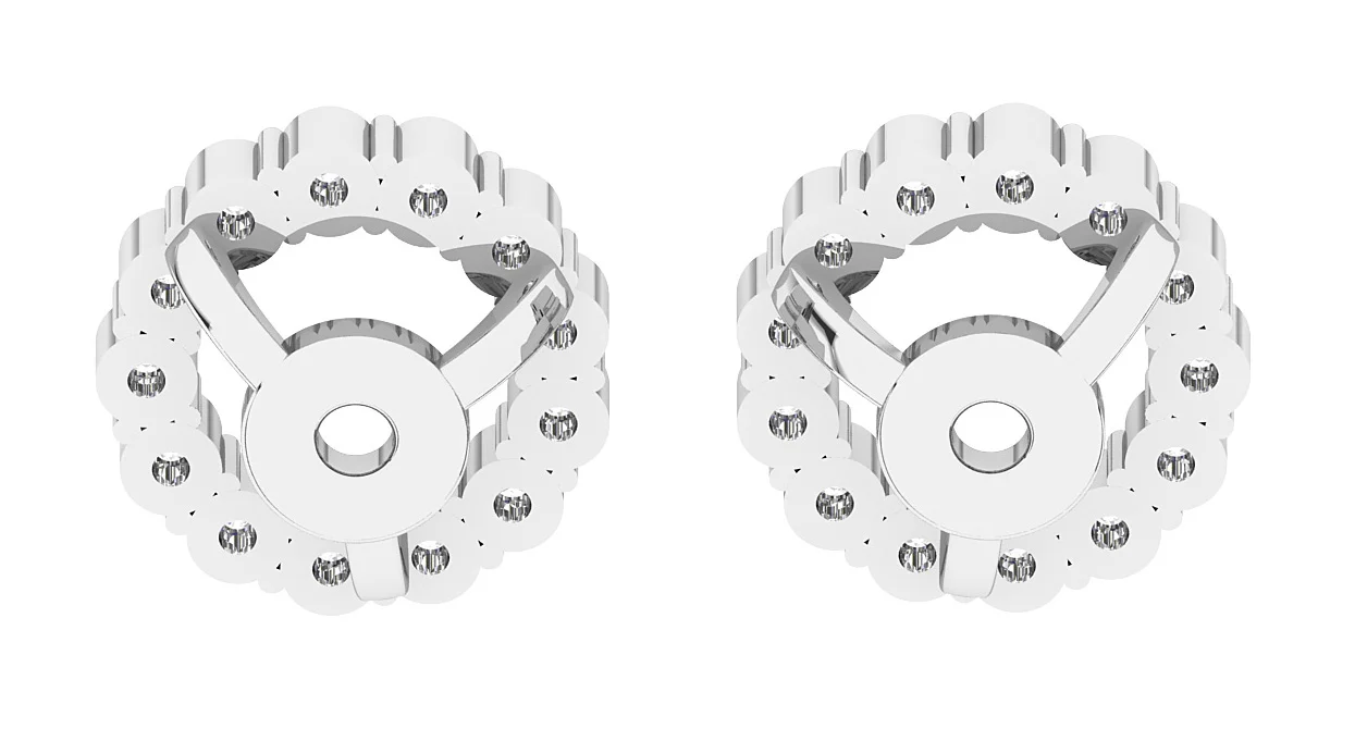 The Mia 0.35Ct Genuine Diamond Removable Jacket Earring 14K Gold - Image 5