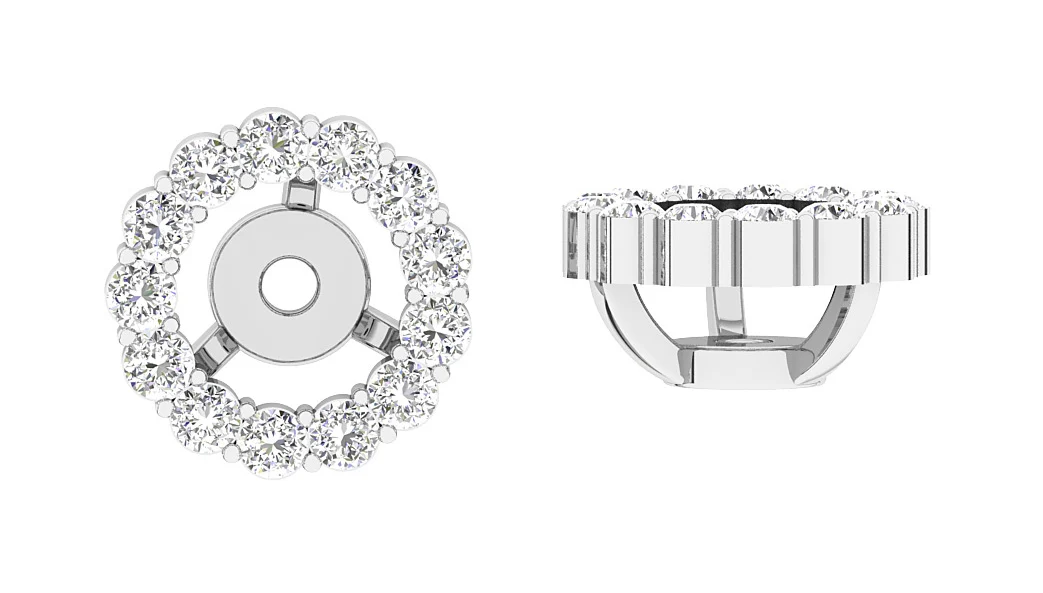 The Mia 0.35Ct Genuine Diamond Removable Jacket Earring 14K Gold - Image 6