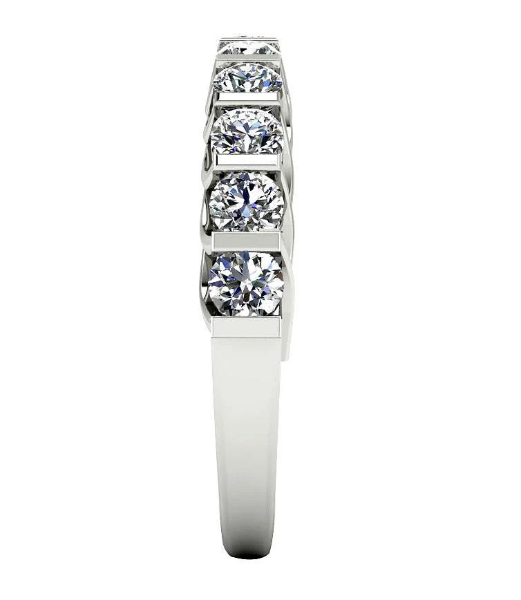 The Laylani Round Brilliant Ideal Cut Diamond Wedding Ring For Women 14K Solid Gold - Image 5