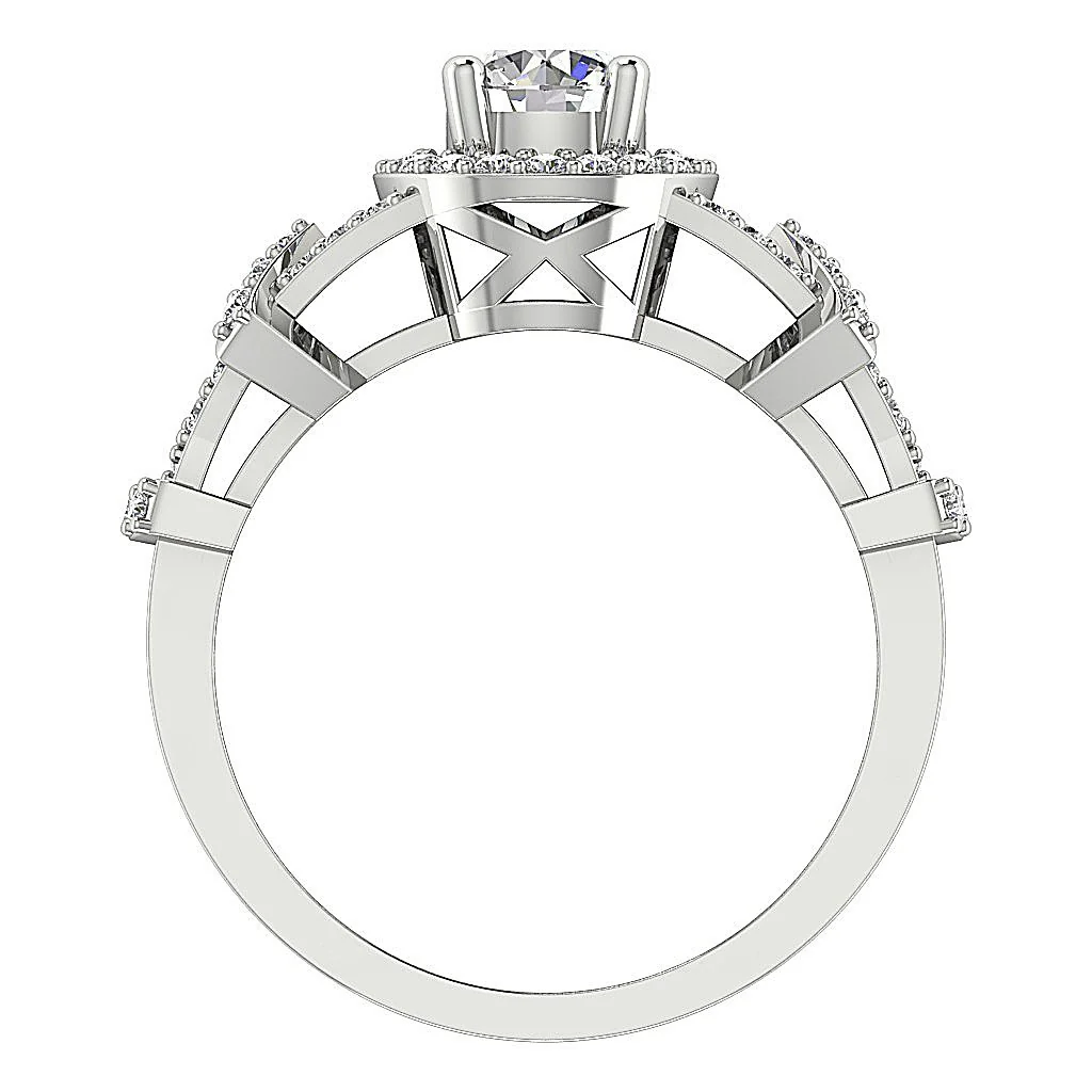 The Layne 14K Rose Gold Genuine Diamond Solitaire Engagement Ring Prong Set - Image 6
