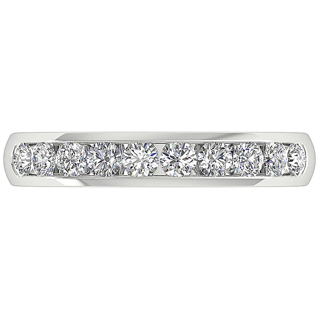 The Leanna Natural Diamond 14K Gold Engagement Ring Channel Set - Image 5