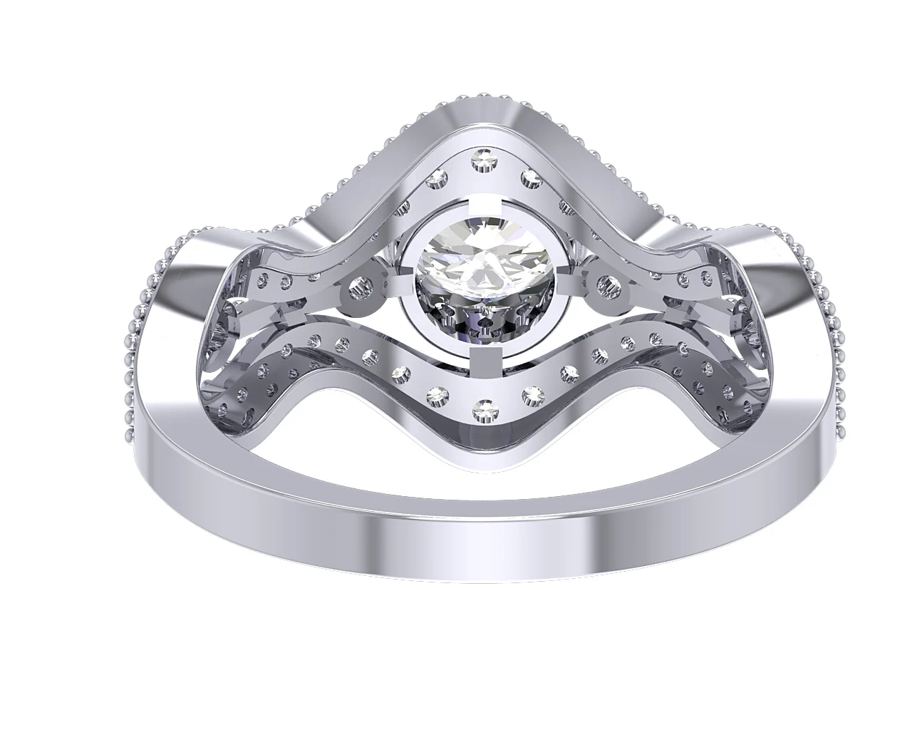 The Leland 14k Solid Yellow Gold Genuine Diamond Solitaire Engagement Ring RS 4-12 - Image 7