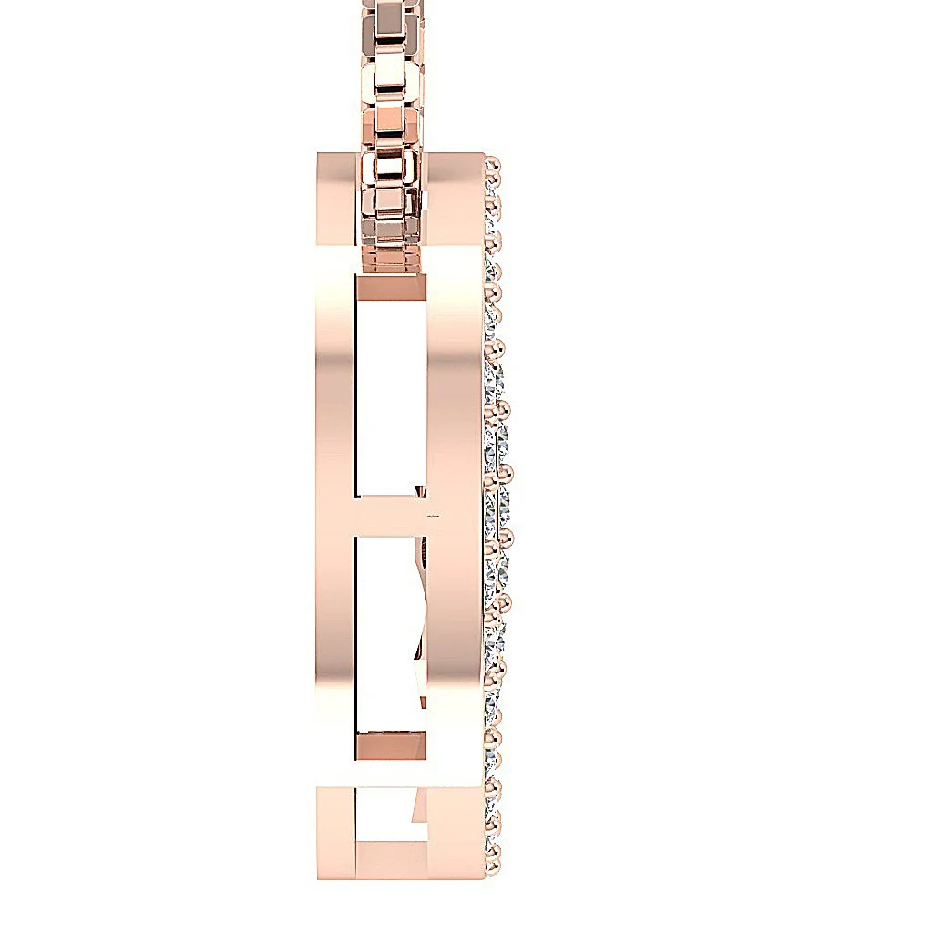 The Liam 14K Solid Gold Round Brilliant Cut Diamond Peace Circle Pendant Prong Set - Image 9