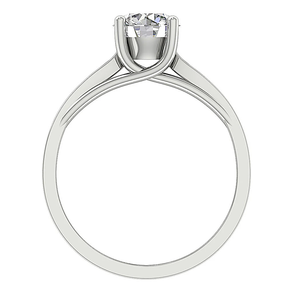 0.50 CT G-I1/SI1 Single Genuine Diamond Solitaire Wedding Ring in 14k/18k Solid Gold - Image 5