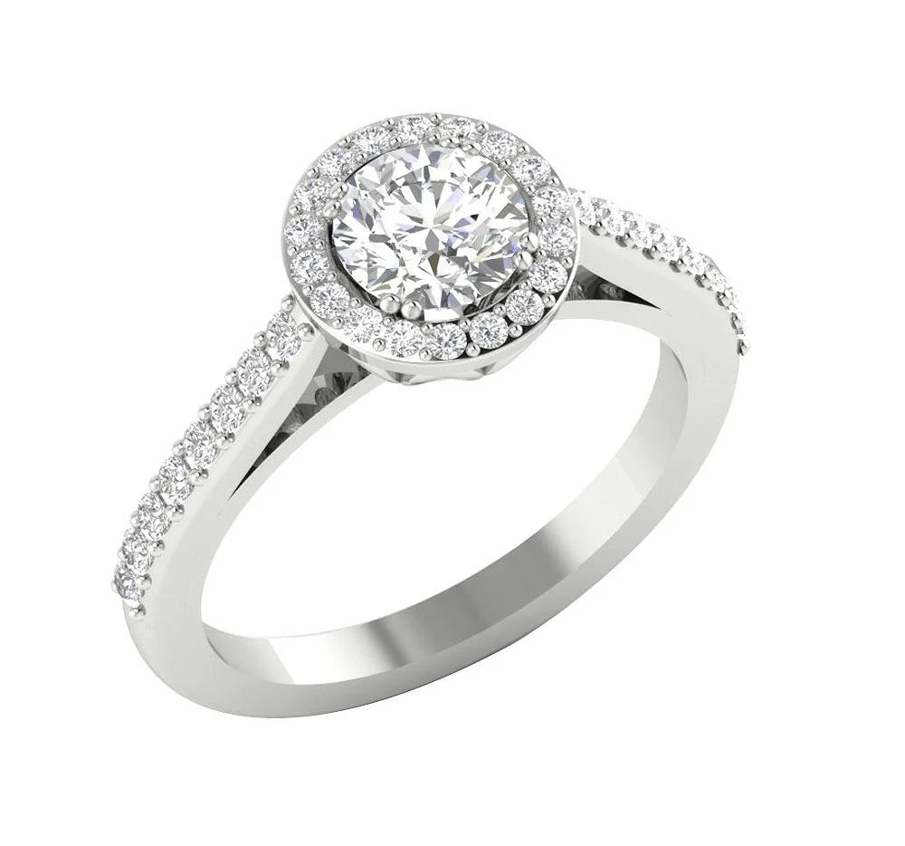 The Livia Natural Diamond 14K Solid Yellow Gold Solitaire Anniversary Ring - Image 3