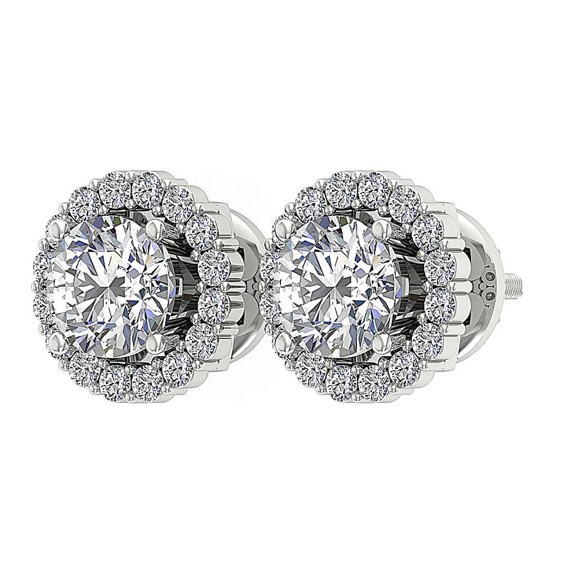 The Louis Natural Diamond Removable Jacket Stud Gold Earring For Women - Image 5