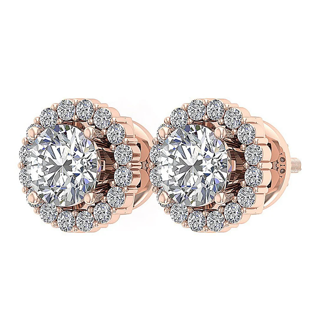 The Louis Natural Diamond Removable Jacket Stud Gold Earring For Women - Image 9