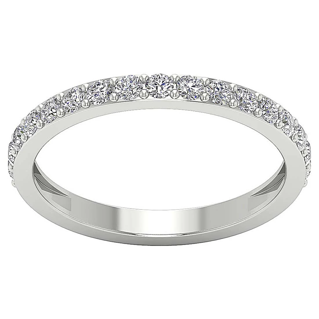 The Luella Stackable Engagement Ring Natural Diamond 14K White Gold