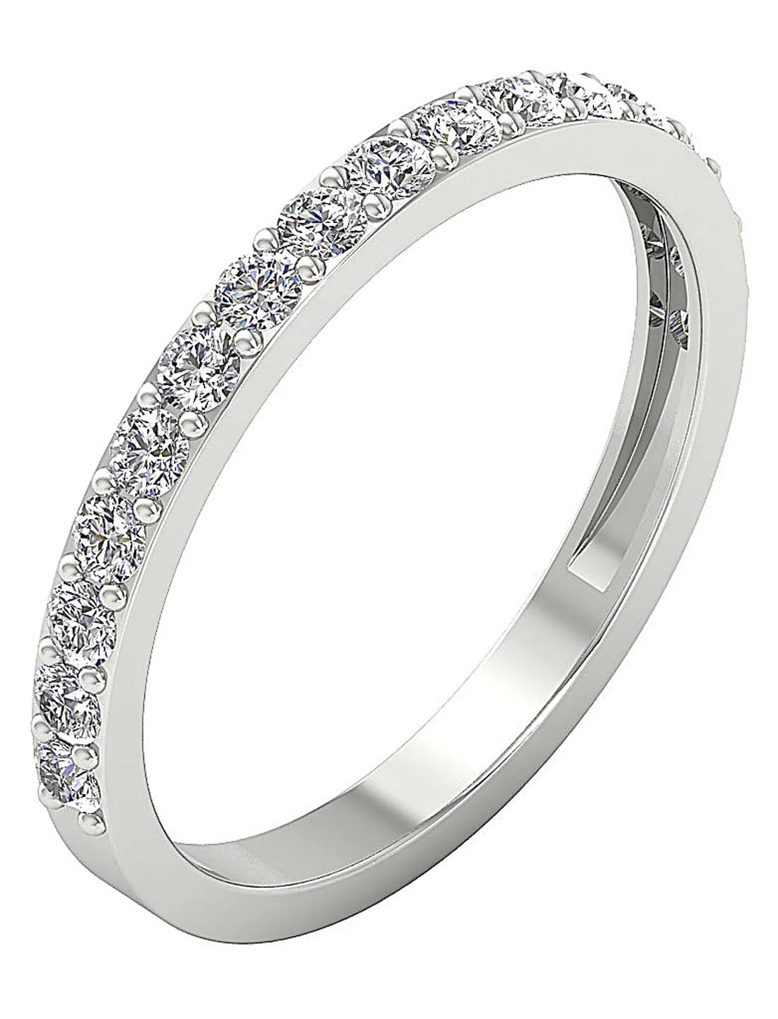 The Luella Stackable Engagement Ring Natural Diamond 14K White Gold - Image 2