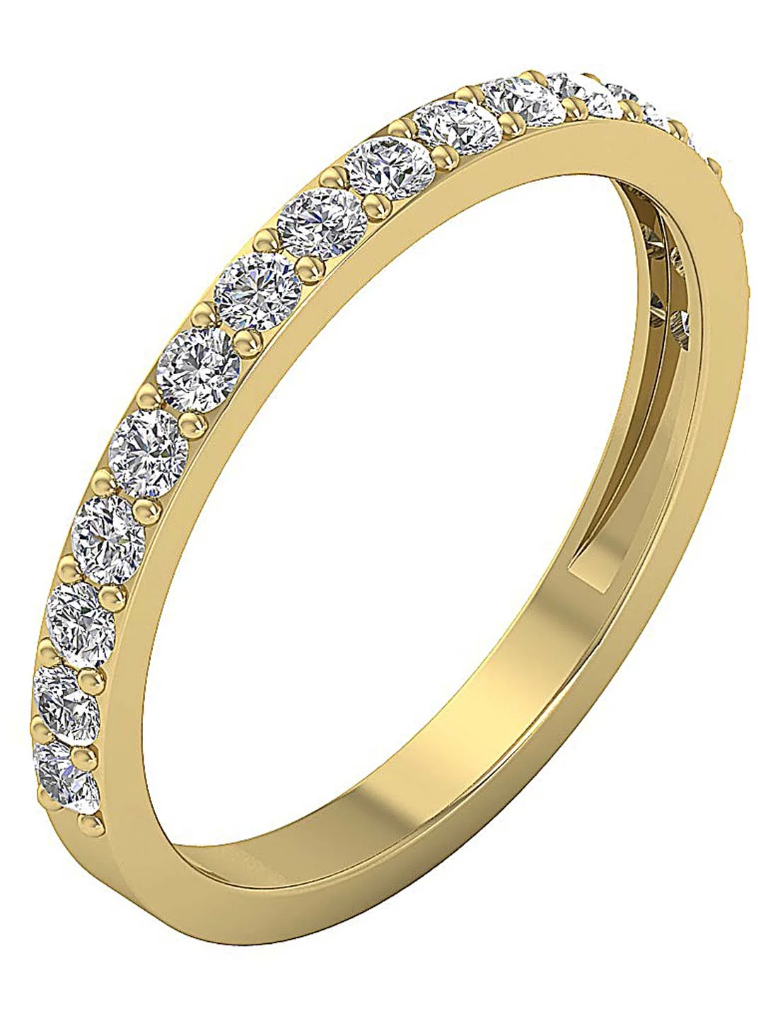 The Luella Stackable Engagement Ring Natural Diamond 14K White Gold - Image 3