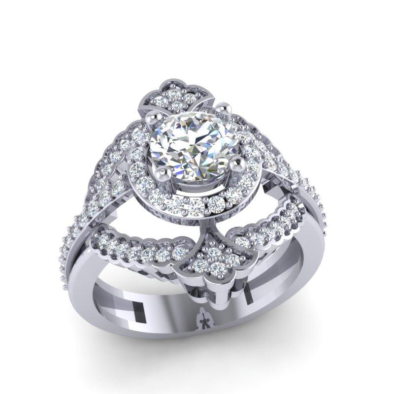 The Luisa Natural Diamond 14K Solid Yellow Gold Solitaire Engagement Ring - Image 4