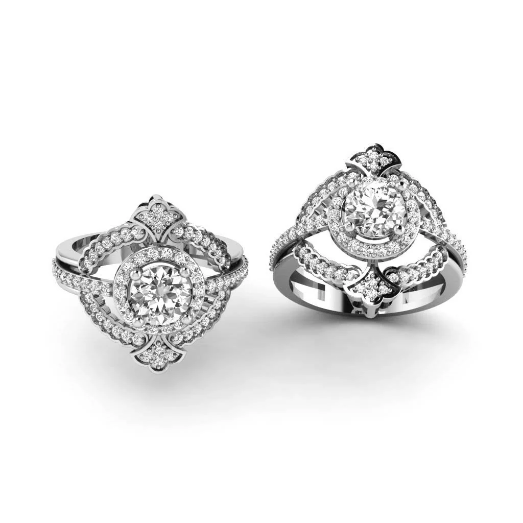 The Luisa Natural Diamond 14K Solid Yellow Gold Solitaire Engagement Ring - Image 5