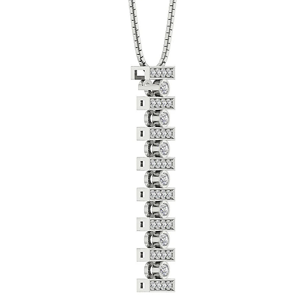 The Malcolm 14k Gold Round Brilliant Cut Diamond Fashion Pendant Appraisal - Image 6