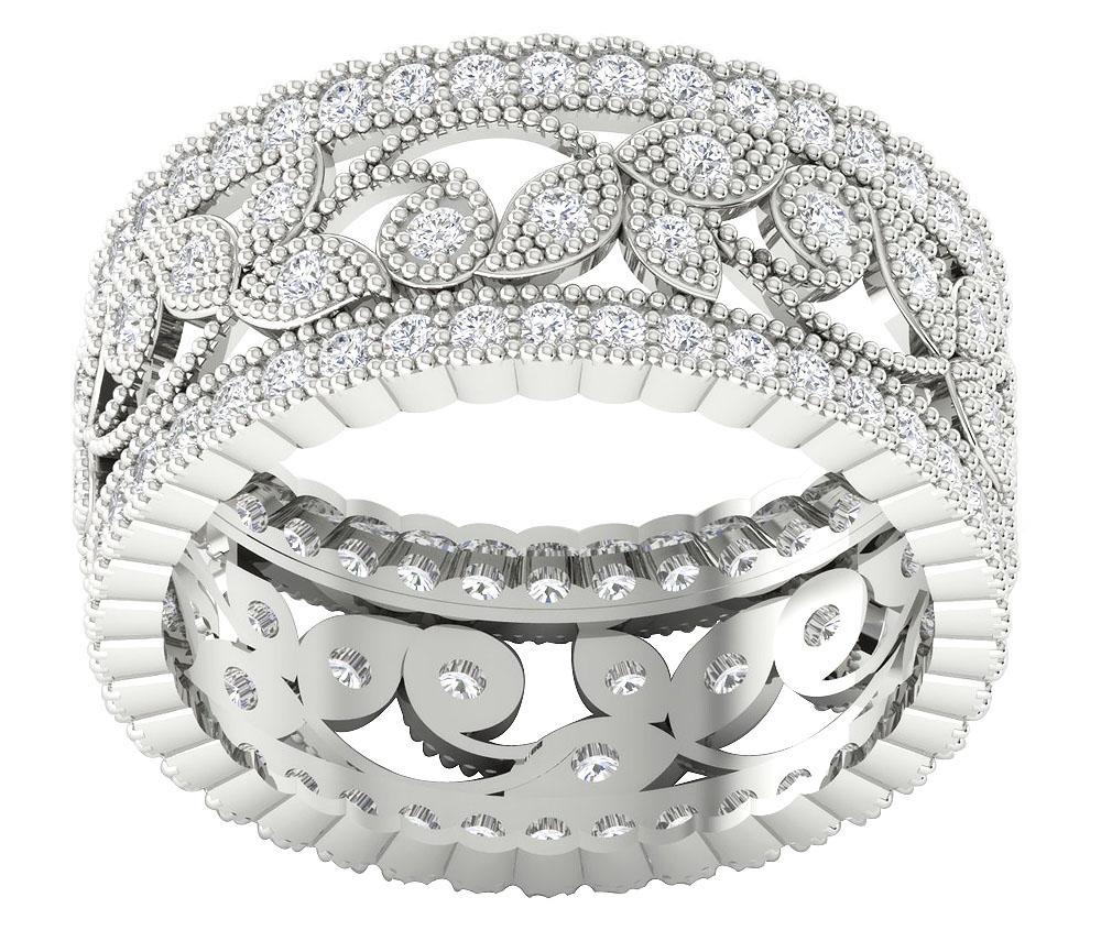 The Marco Designer Stunning Eternity Wedding Ring For Women Yellow Gold Round Diamond - Image 6
