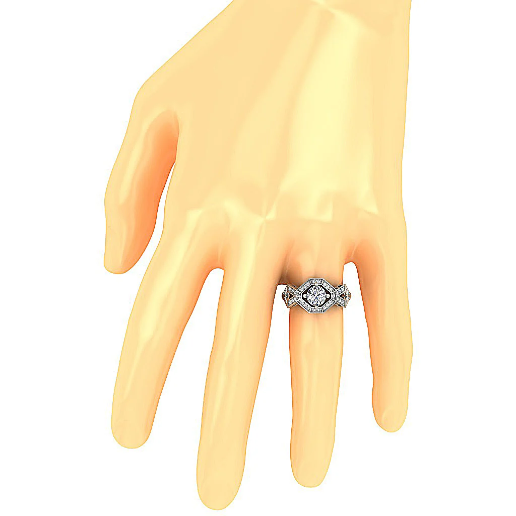 The Marianna Round Brilliant Cut Diamond 14K Solid Gold Solitaire Anniversary Ring 10.65 mm - Image 7