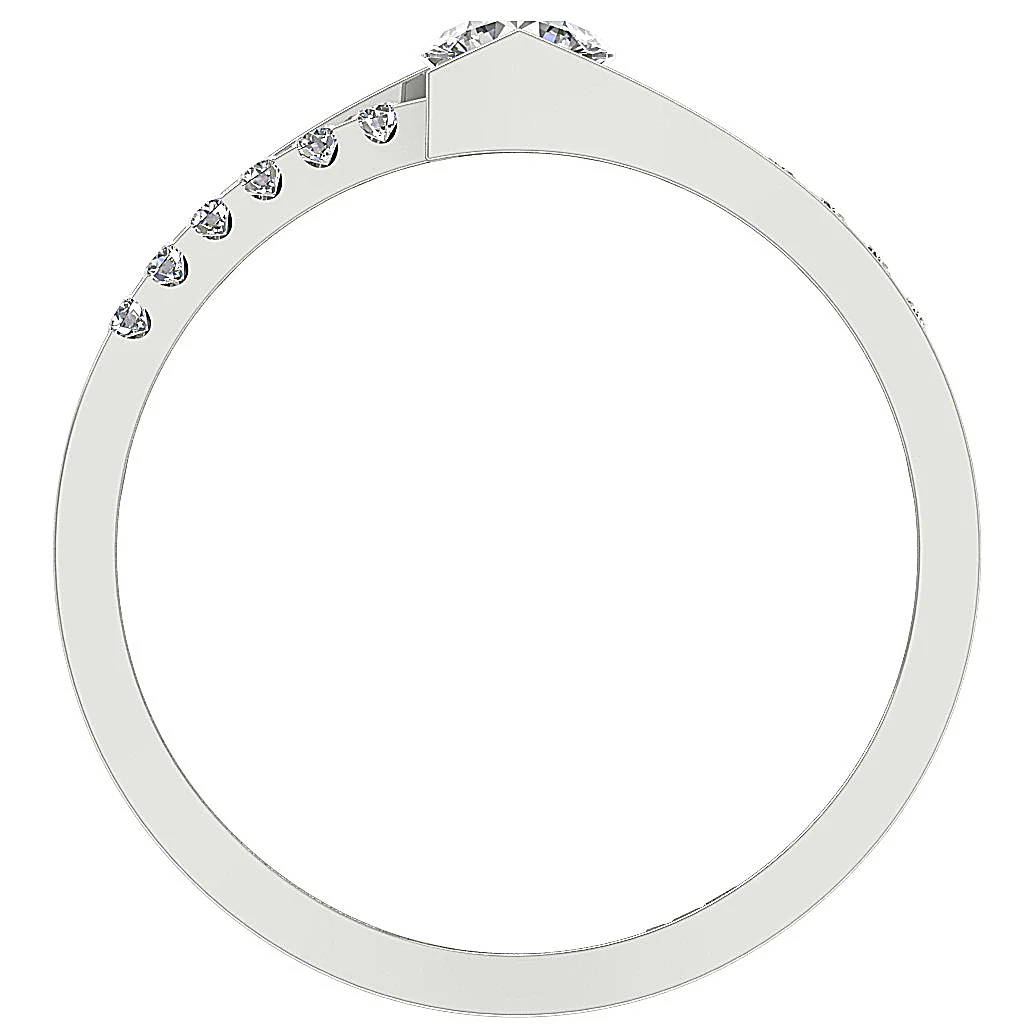 The Marisol Classic Engagement Wedding Band Genuine Diamond 14K Solid Gold - Image 6