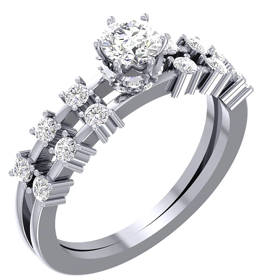 The Matthias 14k Rose Gold Round Brilliant Cut Diamond Solitaire Engagement Ring 6.15 mm - Image 2