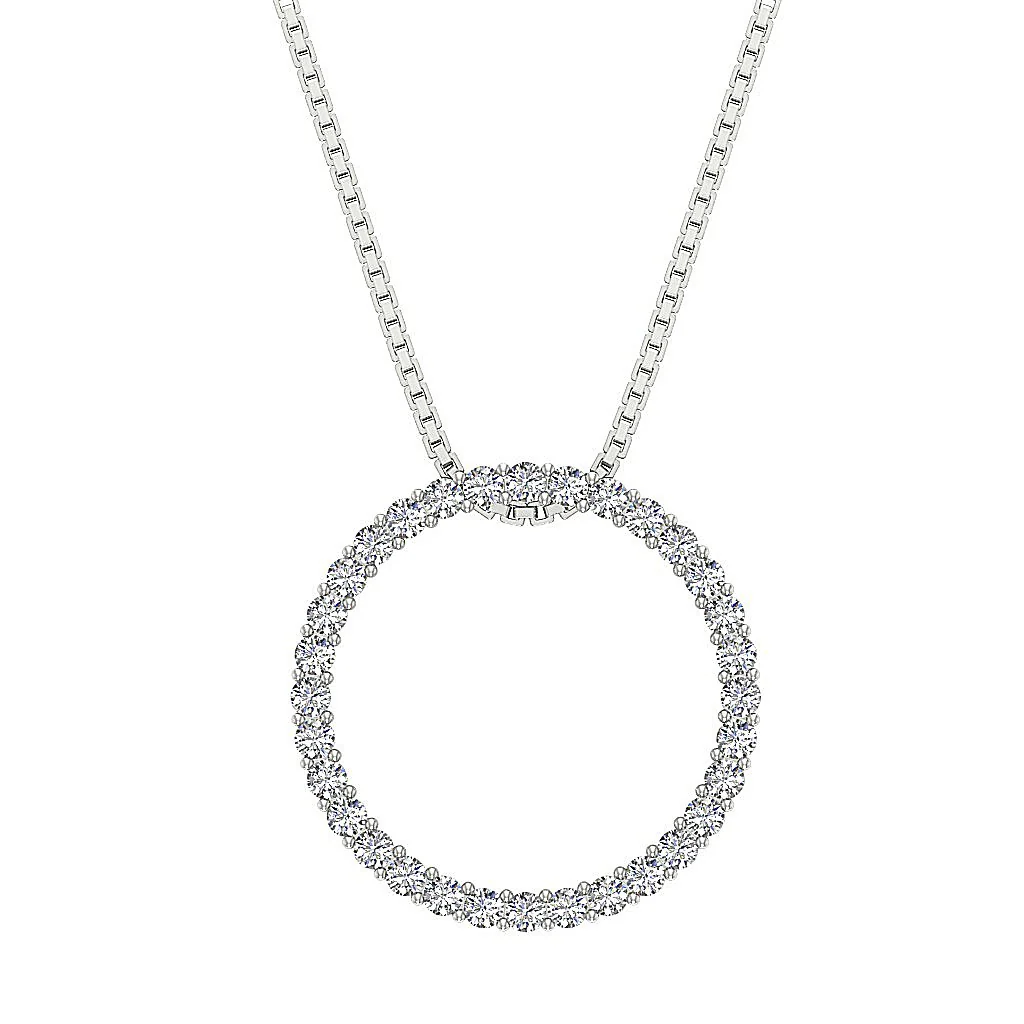 The Maximiliano 14k Rose Gold Circle Pendant Necklace Natural Diamond Appraisal - Image 5