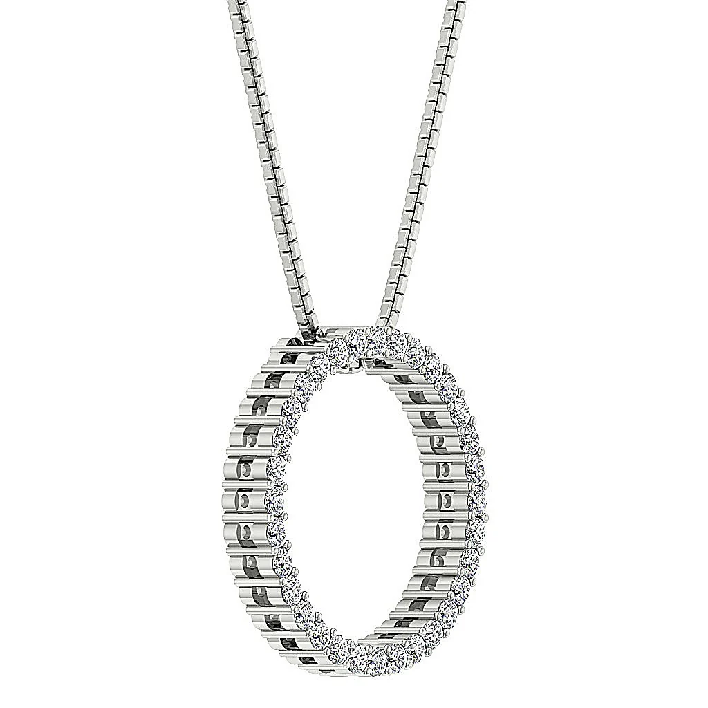 The Maximiliano 14k Rose Gold Circle Pendant Necklace Natural Diamond Appraisal - Image 6
