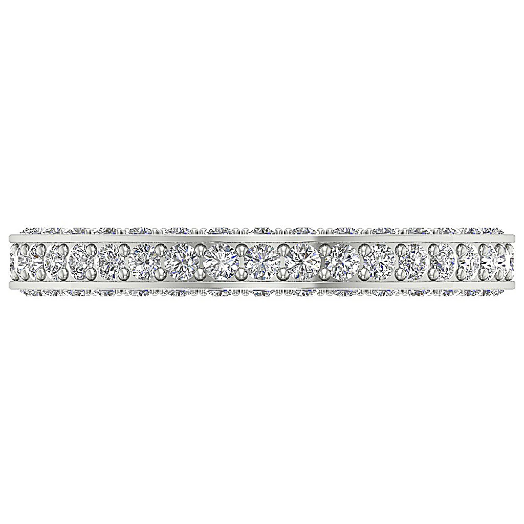 The Maximus Gorgeous Round Brilliant Cut Diamond 14K Gold Eternty Engagement Ring - Image 5
