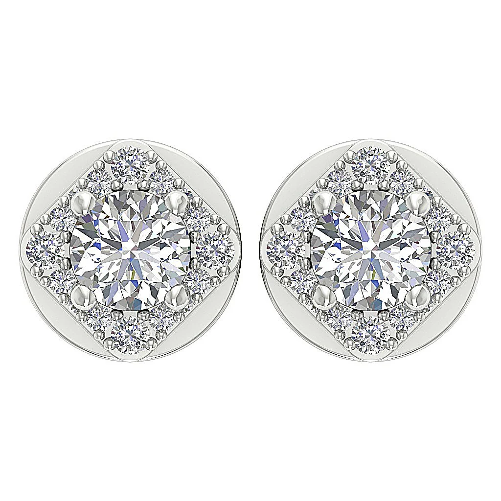 Designer Removable jacket Stud SI1 G 1.50Ct Round Solitaire Diamond Earring 14K Rose Gold - Image 3