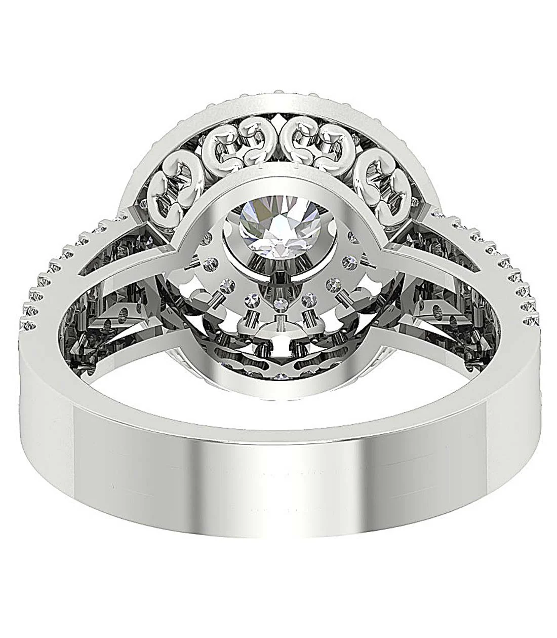 The Megan Natural Diamond Solitaire Engagement Ring 14K Yellow Gold 13.20 mm - Image 4