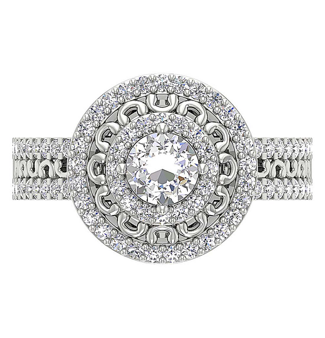 The Megan Natural Diamond Solitaire Engagement Ring 14K Yellow Gold 13.20 mm - Image 7