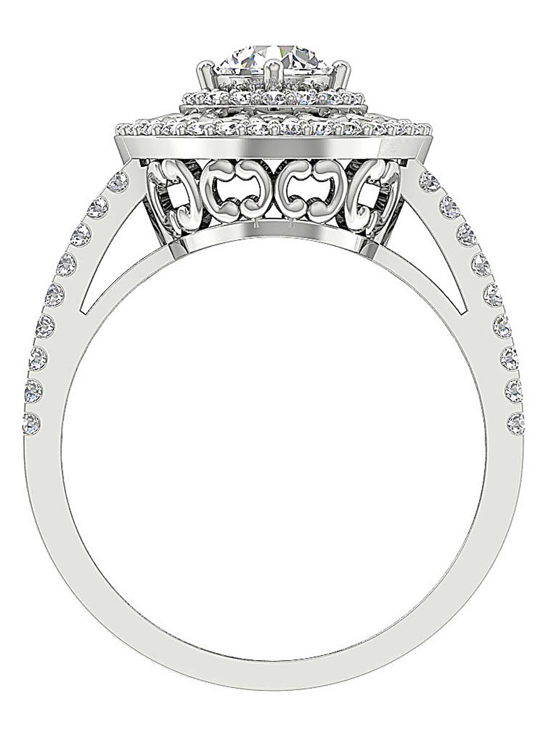 The Megan Natural Diamond Solitaire Engagement Ring 14K Yellow Gold 13.20 mm - Image 8