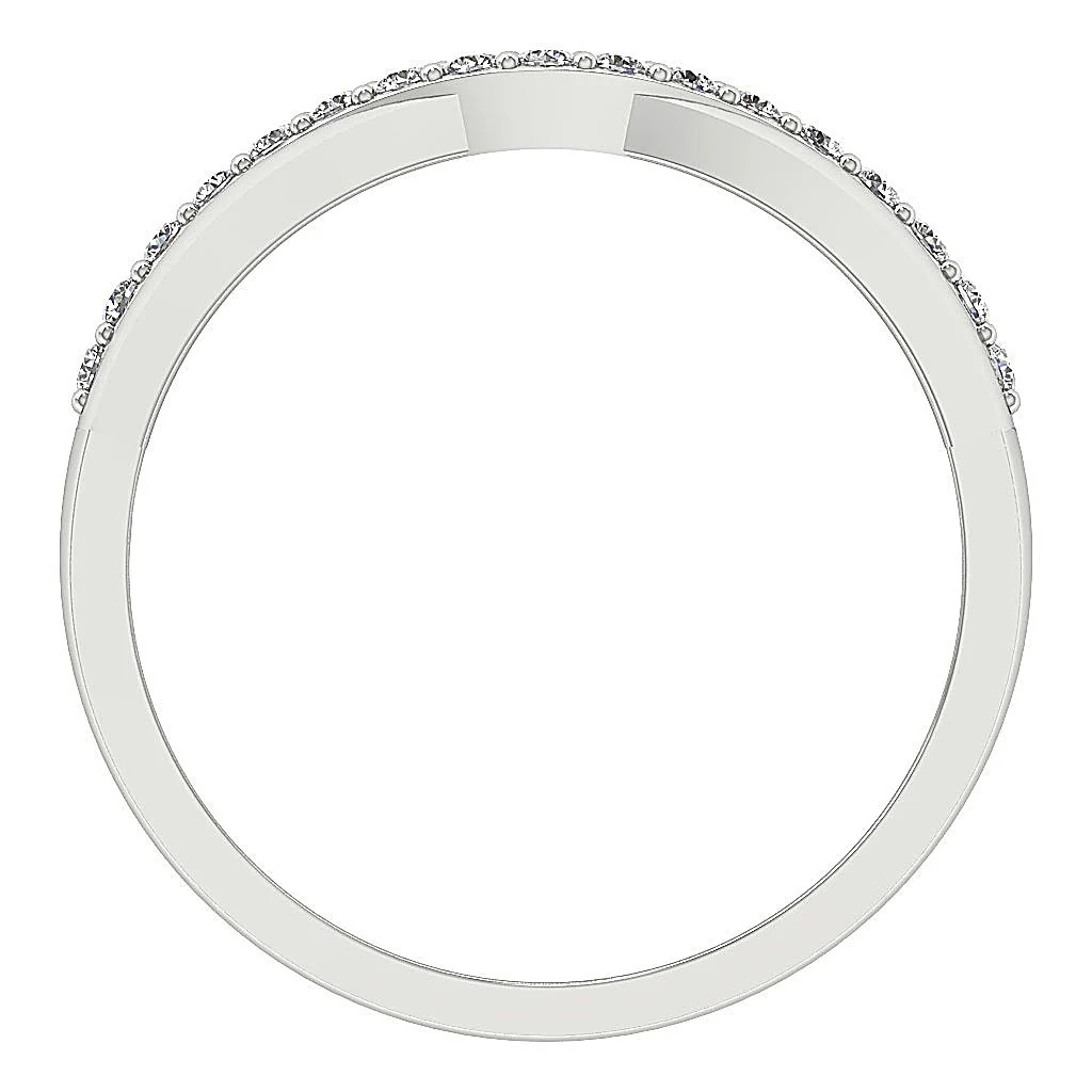 The Meilani Ladies Round Brilliant Cut Diamond 14K White Gold Engagement Ring Prong Setting - Image 4