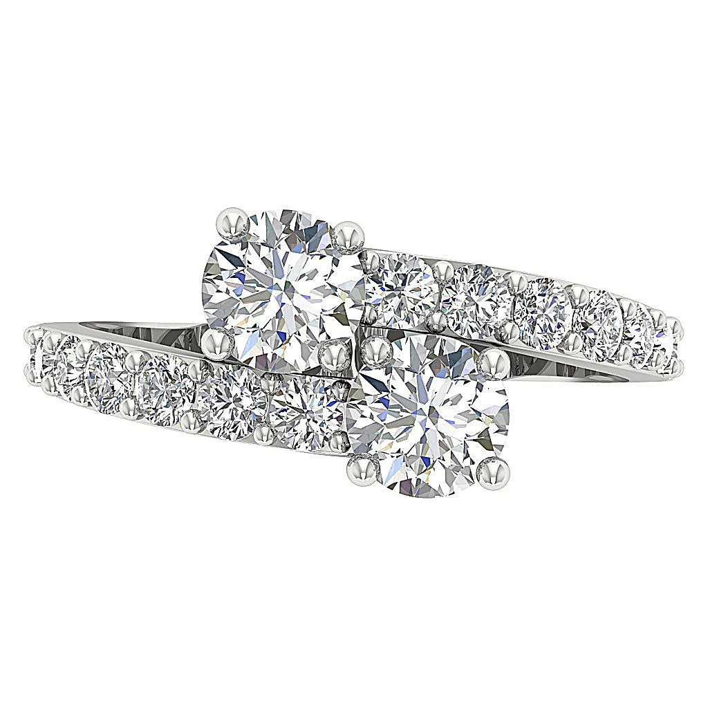The Moises For Women Forever Us Designer Engagement Natural Diamond 14K Gold Ring - Image 4