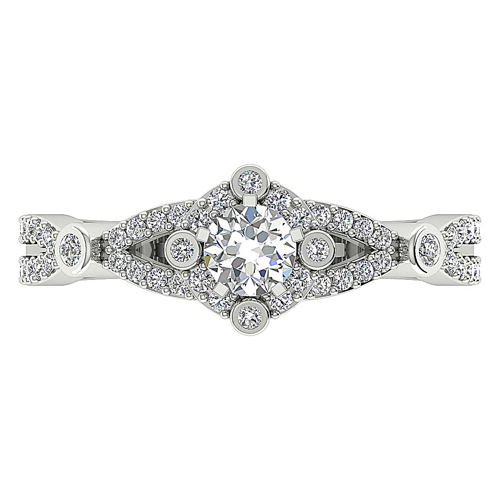 The Monica Gorgeous Solitaire Ring Band Natural Diamond 14K Solid Gold - Image 6